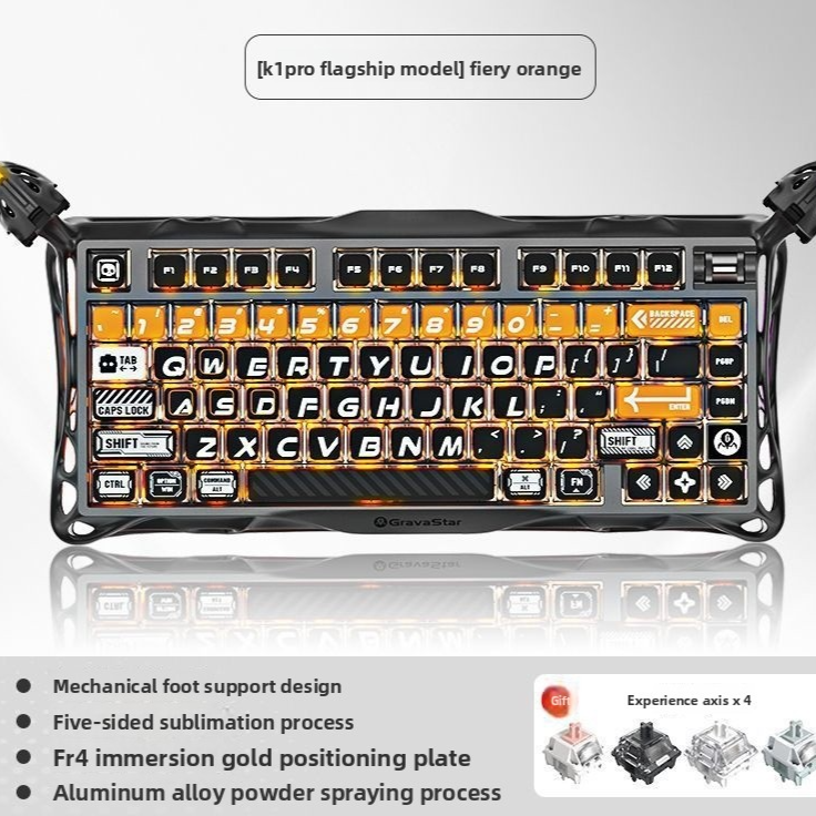 Wireless Mechanical Gaming Keyboard RGB Backlit