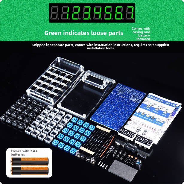 DIY Electronic Calculator Making Kit with LED Display
