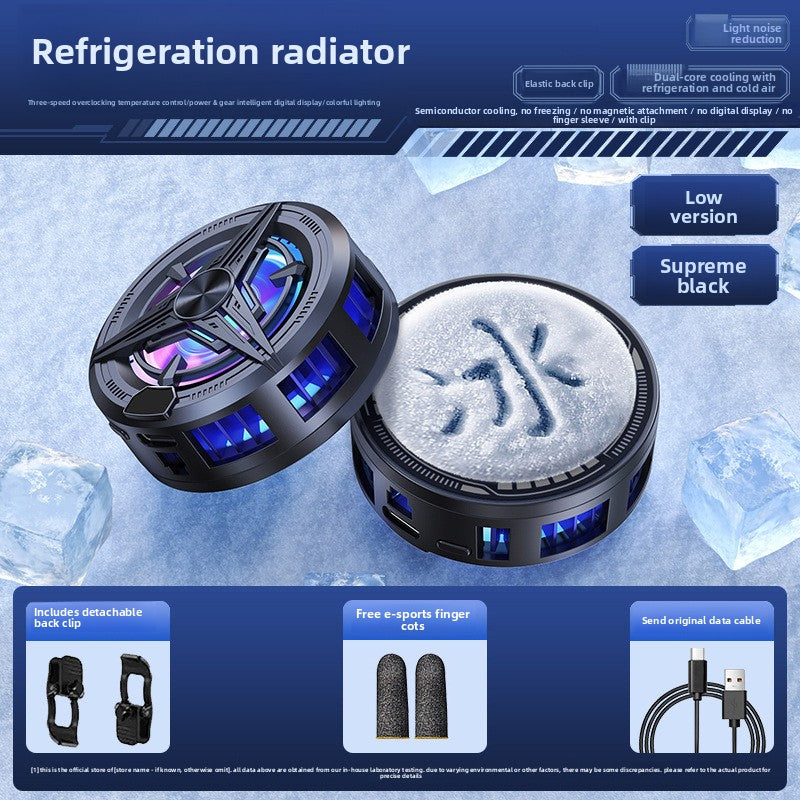 Smartphone Cooling Fan, USB Powered, Operates Quietly, Designed for Mobile Gaming, As a Radiator for Phones.