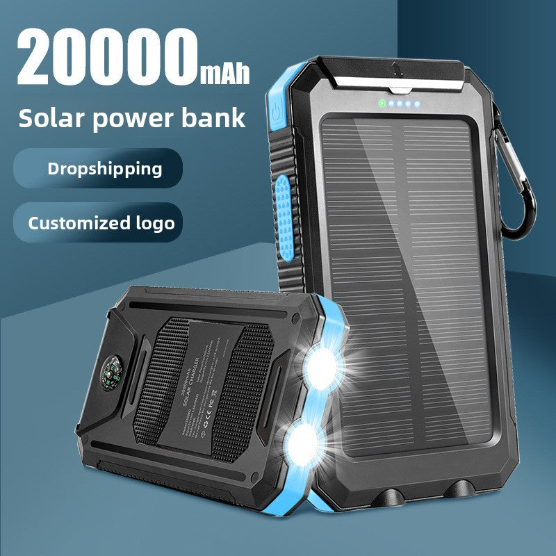 Waterproof solar power bank portable power bank