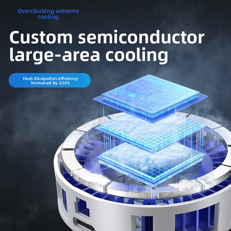 Smartphone Cooling Fan, USB Powered, Operates Quietly, Designed for Mobile Gaming, As a Radiator for Phones.