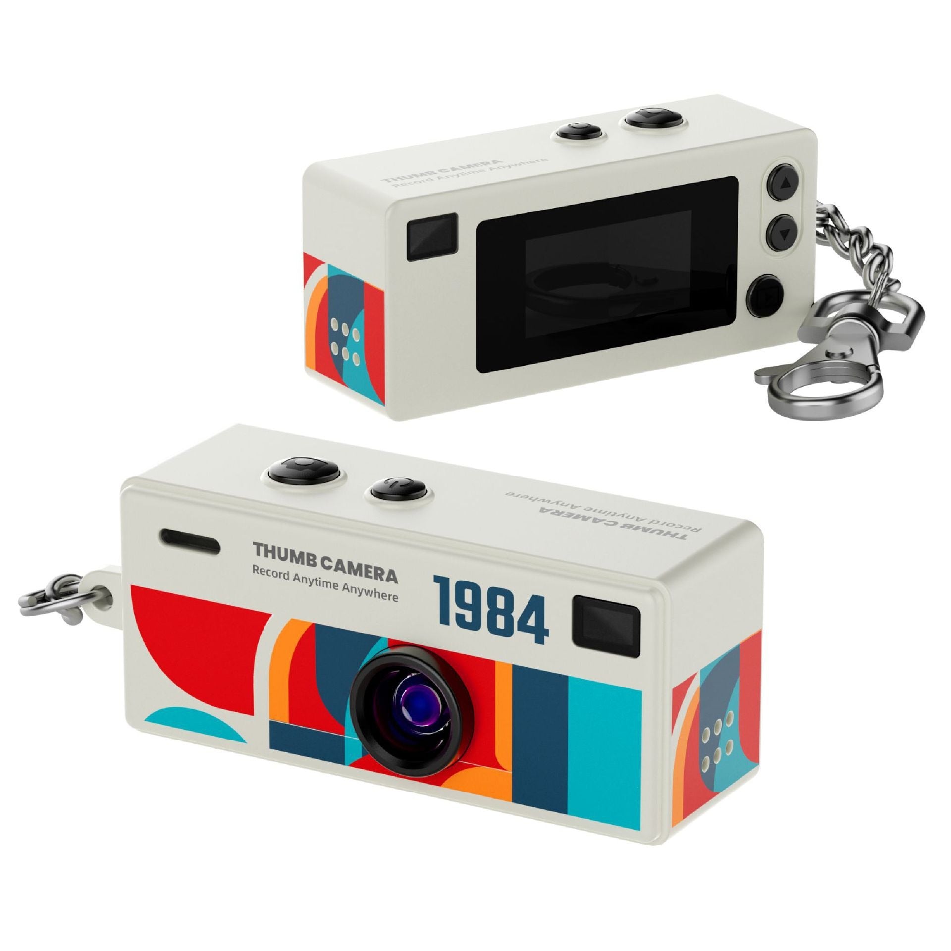 HD Thumb Camera High-Definition CCD Sensor: Captures clear, vibrant images with reliable color accuracy.