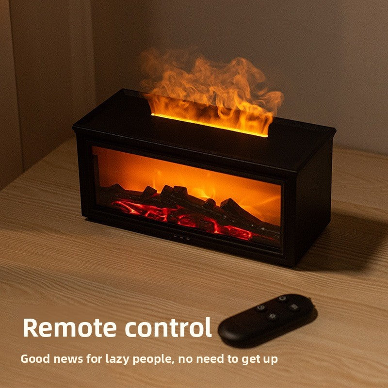 Retro Electric Fireplace Aromatherapy Humidifier