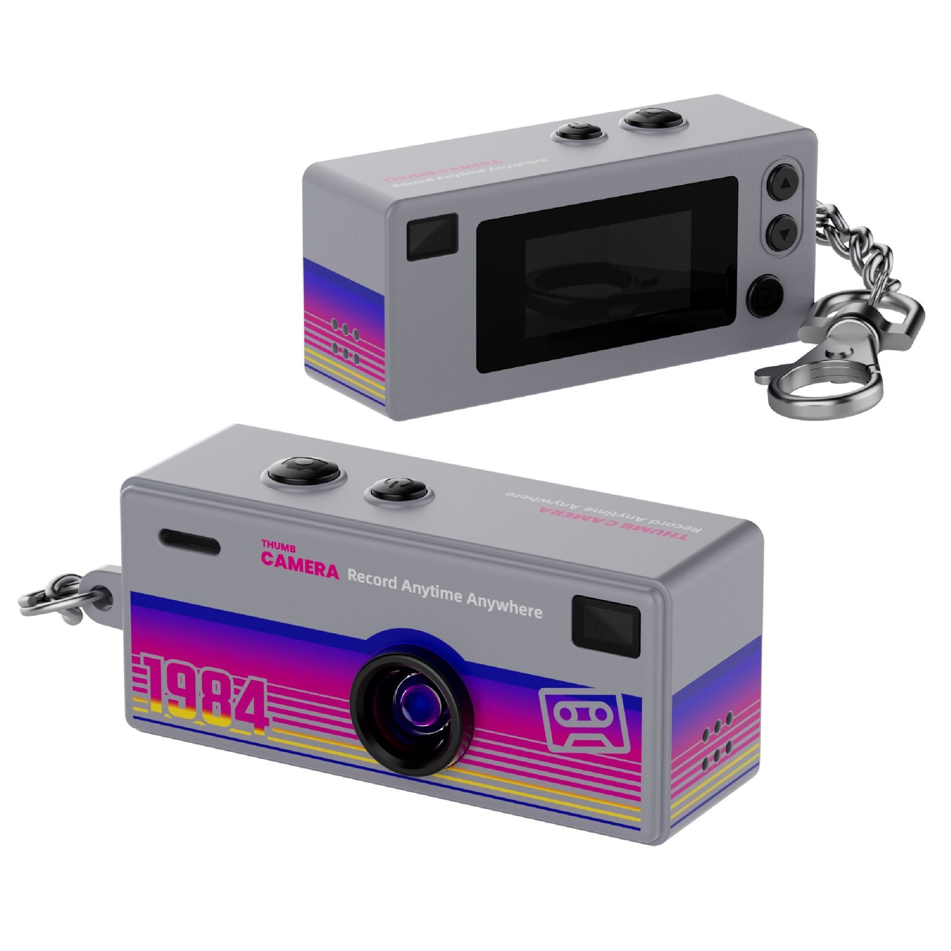 HD Thumb Camera High-Definition CCD Sensor: Captures clear, vibrant images with reliable color accuracy.