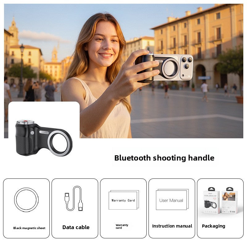 Magnetic Bluetooth Phone Stand with Remote Control