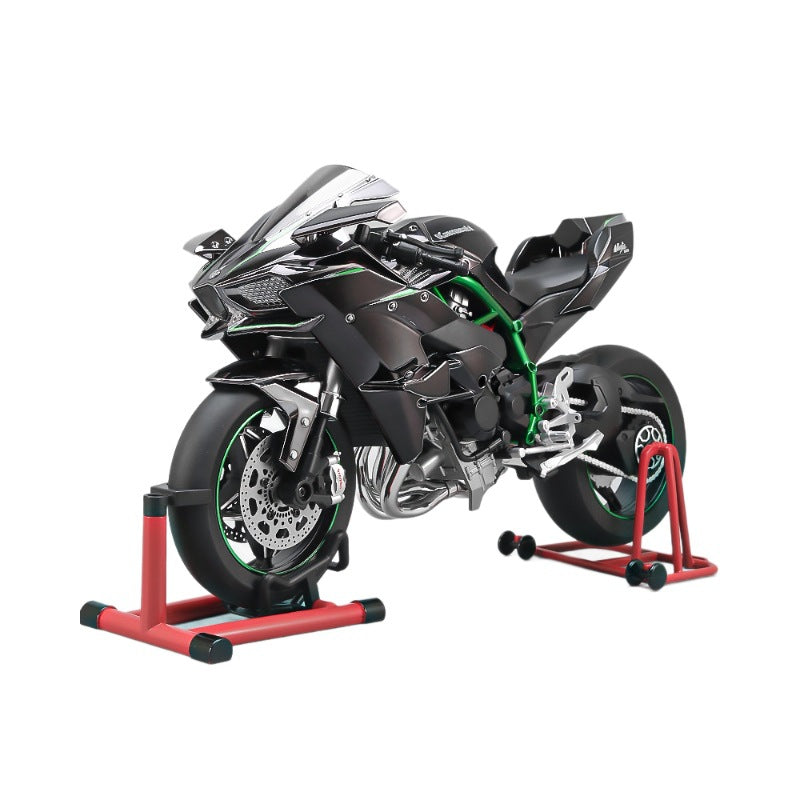 1:6 scale replica of Kawasaki H2R motorcycle, ideal for display and collection.