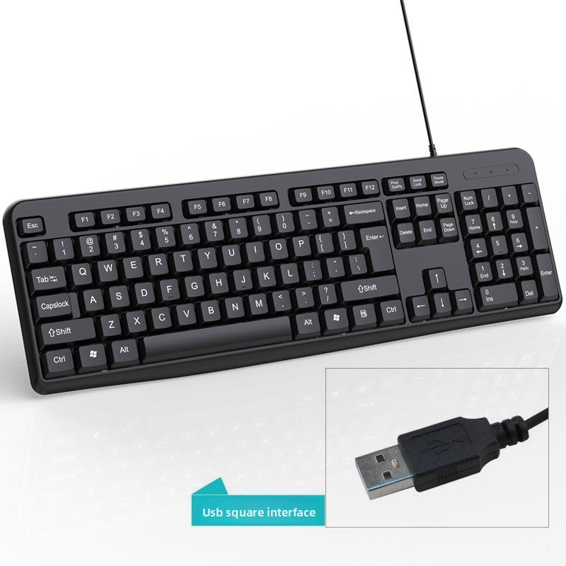 Wired USB Office Membrane Keyboard