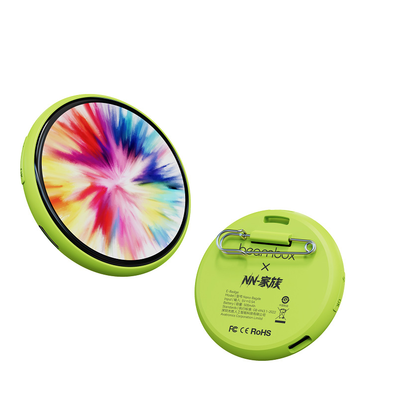 The New Smart Electronic Badge for 2026 Features USB Charging, a Creative Touch Display, And Serves As a Decorative Electronic Badge. It's Suitable for Outdoor Events, Allows for Content