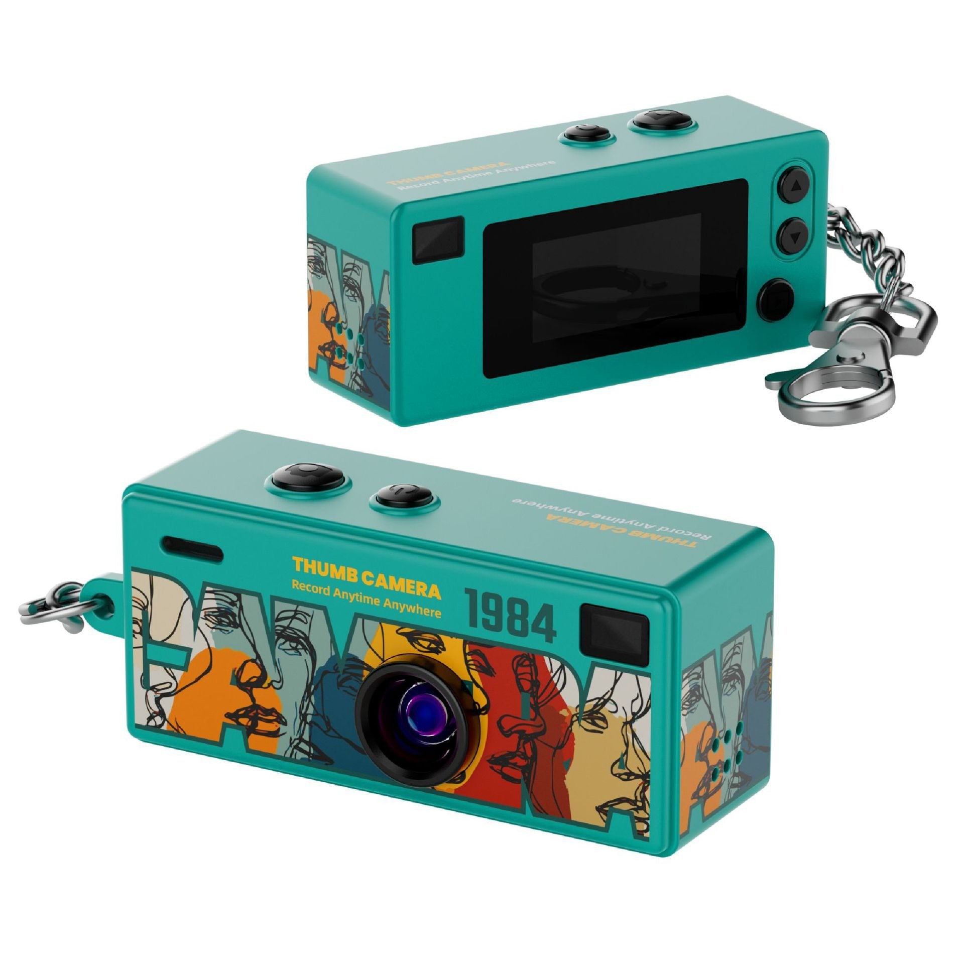 HD Thumb Camera High-Definition CCD Sensor: Captures clear, vibrant images with reliable color accuracy.