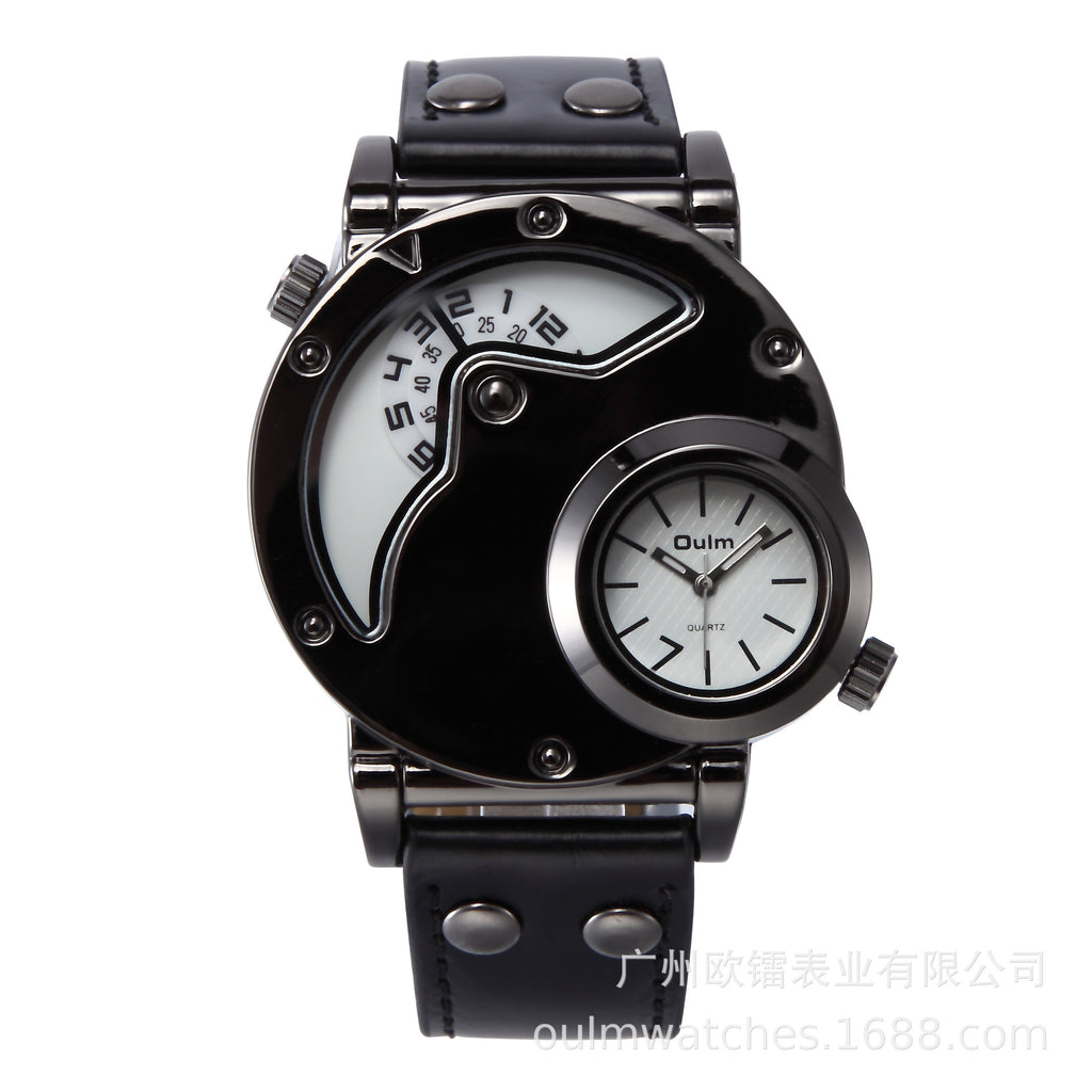 Men's Dual Time Zone Quartz Watch