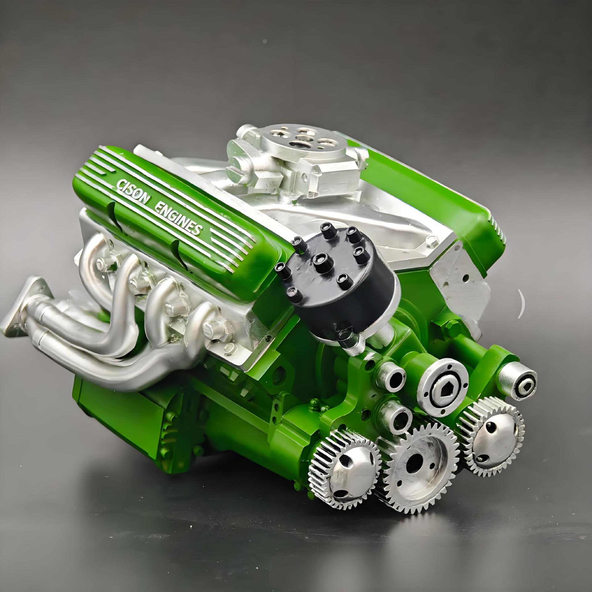 V8 Engine Model Resin Craft Desktop Ornament