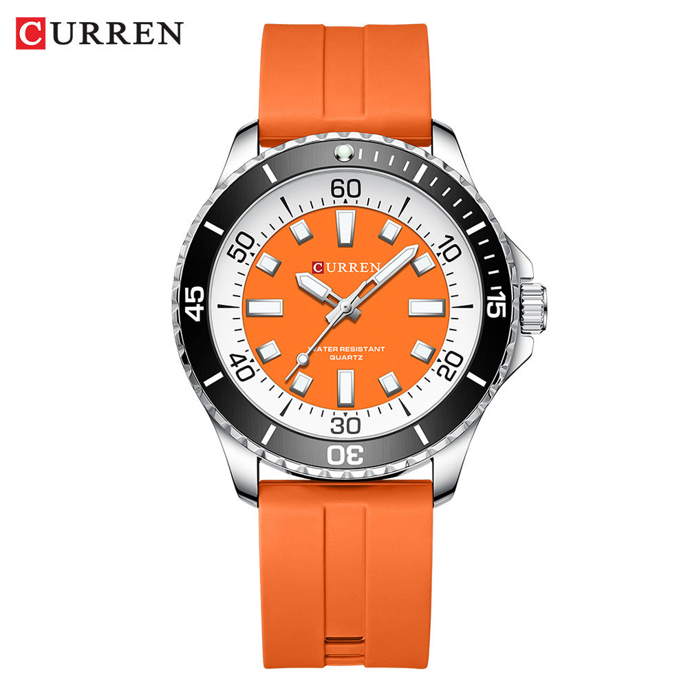 CURREN Men's Round Waterproof Quartz Watch