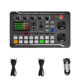 Rechargeable Live Broadcast Sound Card with Microphone