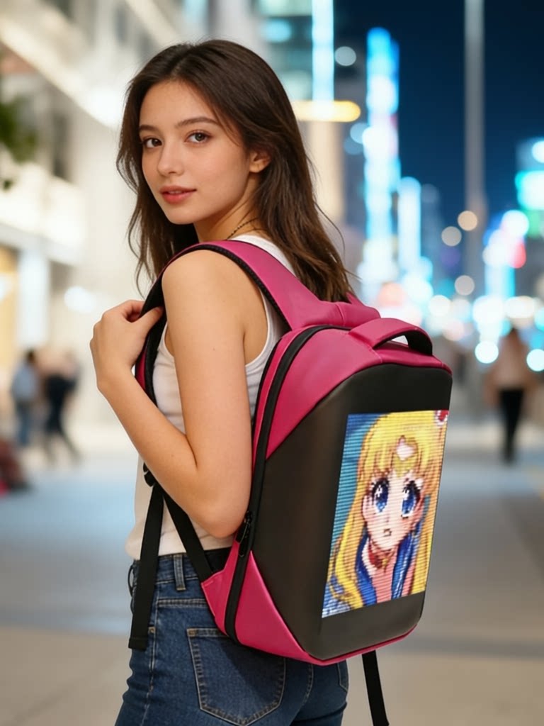 Full Color LED Display Backpack