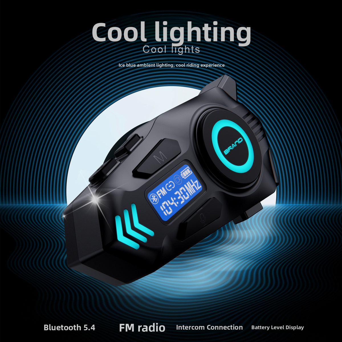 Professional Waterproof Noise Canceling Bluetooth Headset with Intercom Function