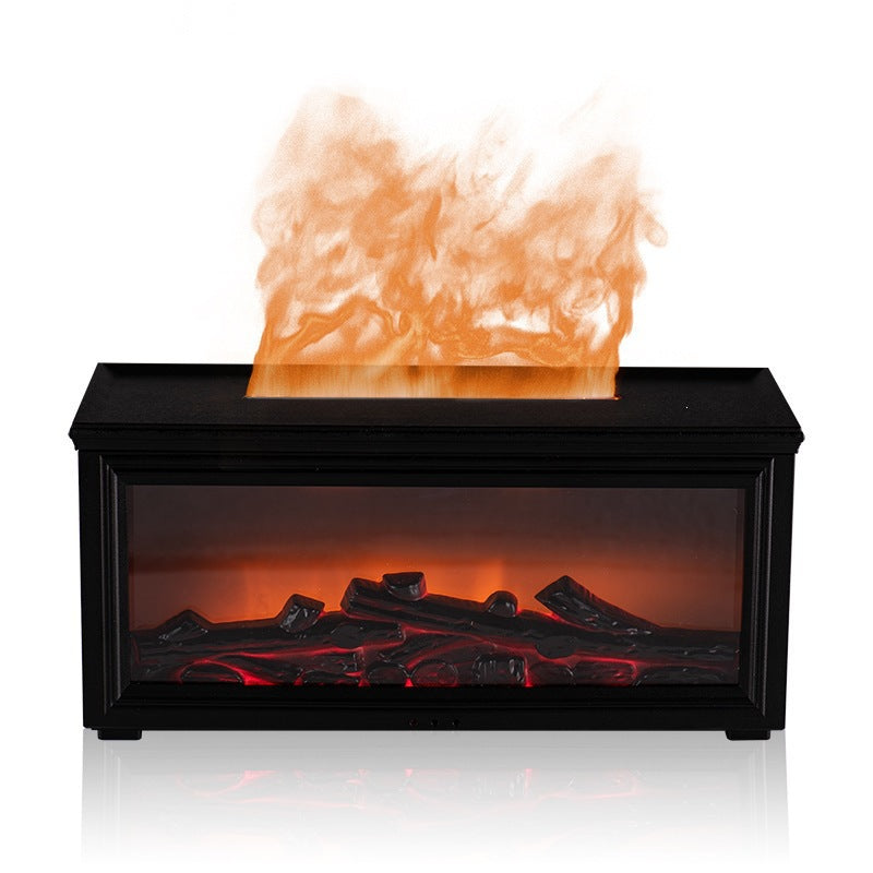 Retro Electric Fireplace Aromatherapy Humidifier