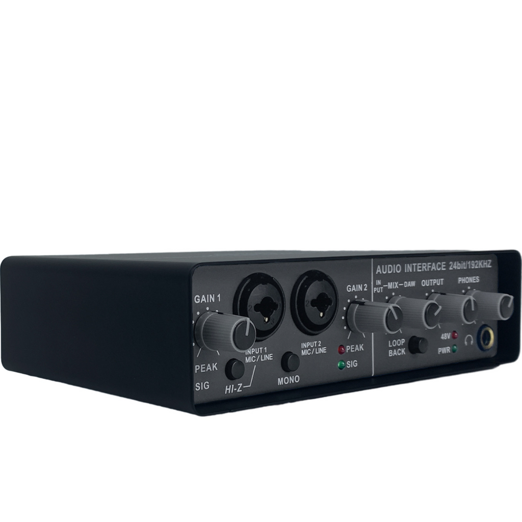 Professional External USB Sound Card with 48V Phantom Power
