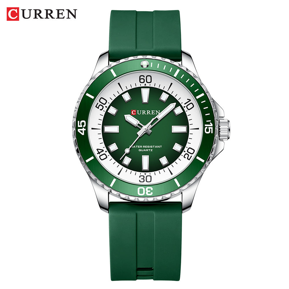 CURREN Men's Round Waterproof Quartz Watch