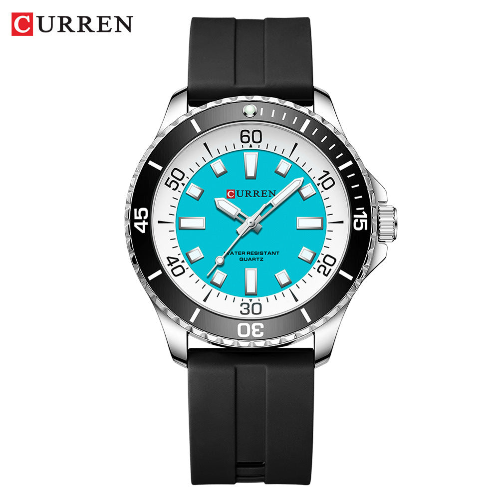 CURREN Men's Round Waterproof Quartz Watch
