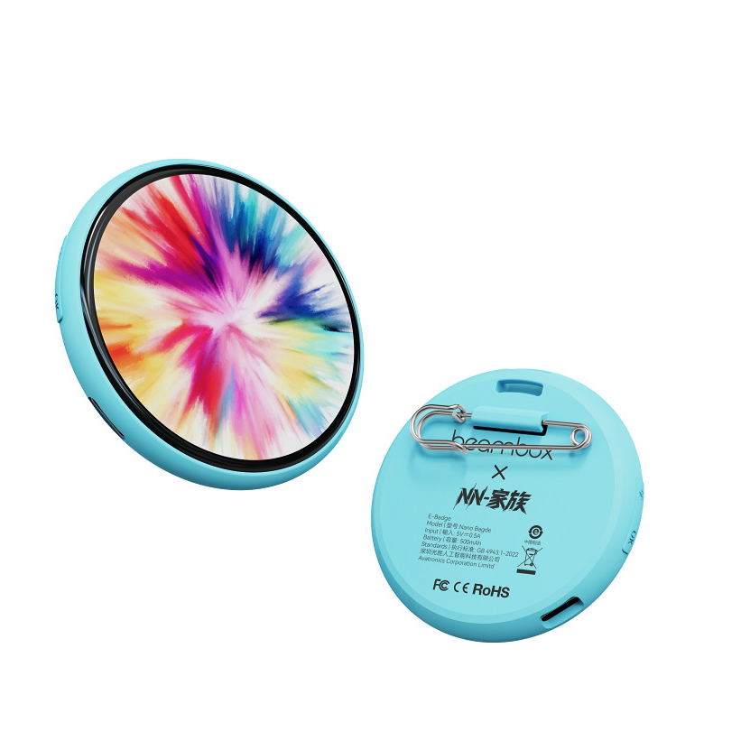 The New Smart Electronic Badge for 2026 Features USB Charging, a Creative Touch Display, And Serves As a Decorative Electronic Badge. It's Suitable for Outdoor Events, Allows for Content