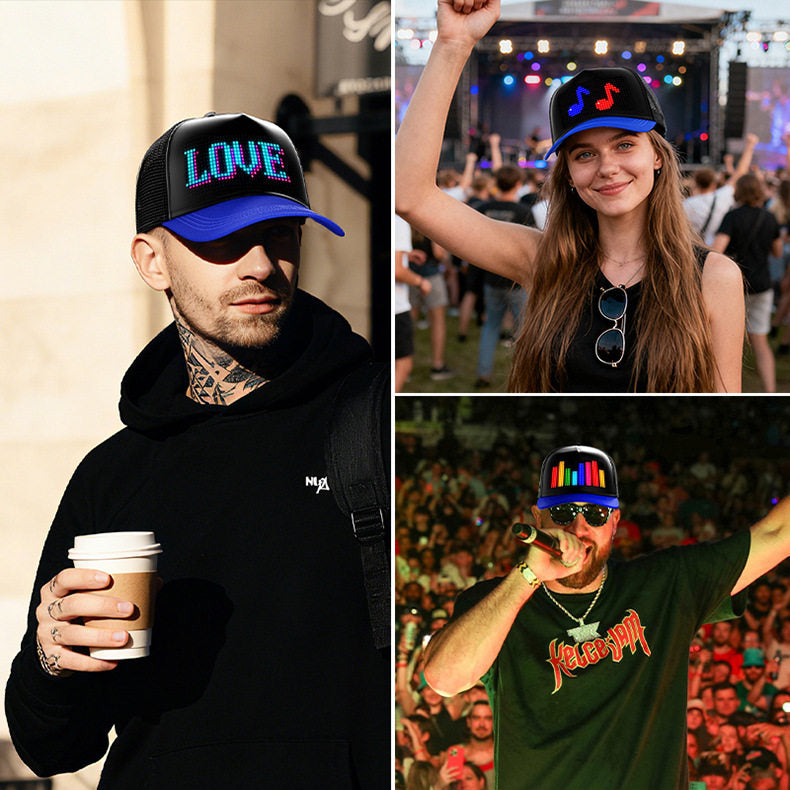App Controlled LED Display Baseball Cap