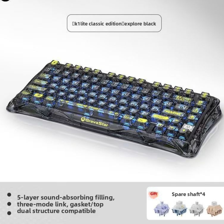 Wireless Mechanical Gaming Keyboard RGB Backlit