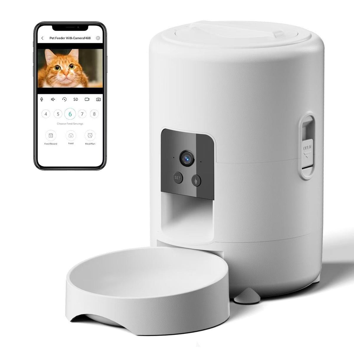 Automatic Pet Food Dispenser with WIFI Control