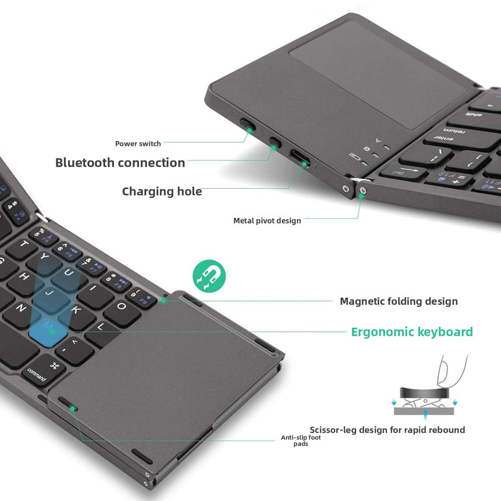 Foldable Wireless Bluetooth Keyboard Mobile Office Keyboard