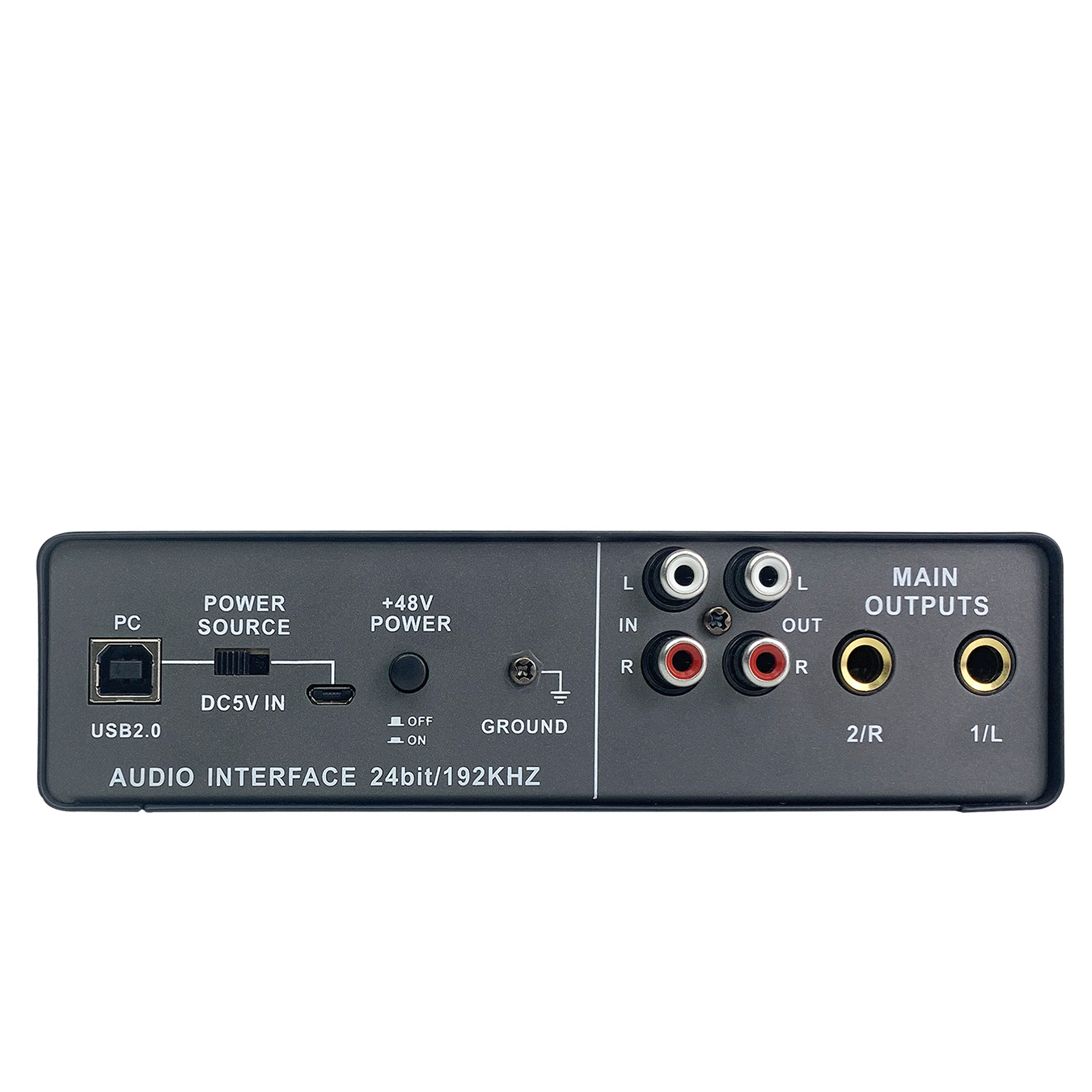 Professional External USB Sound Card with 48V Phantom Power