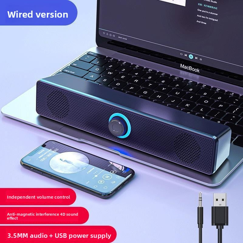 Desktop Bluetooth Speaker with Dual Drivers