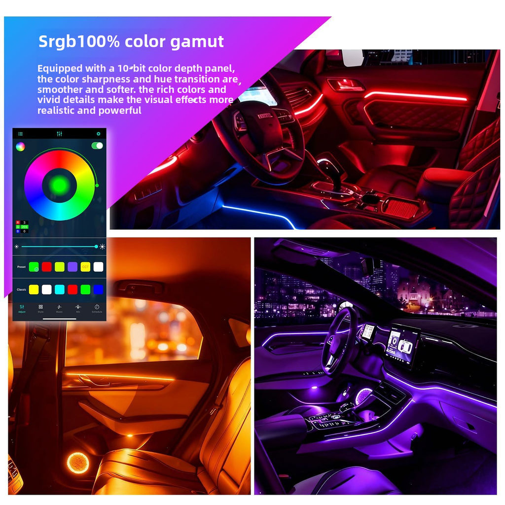 Car Door Frame Colorful LED Ambient Light Strip