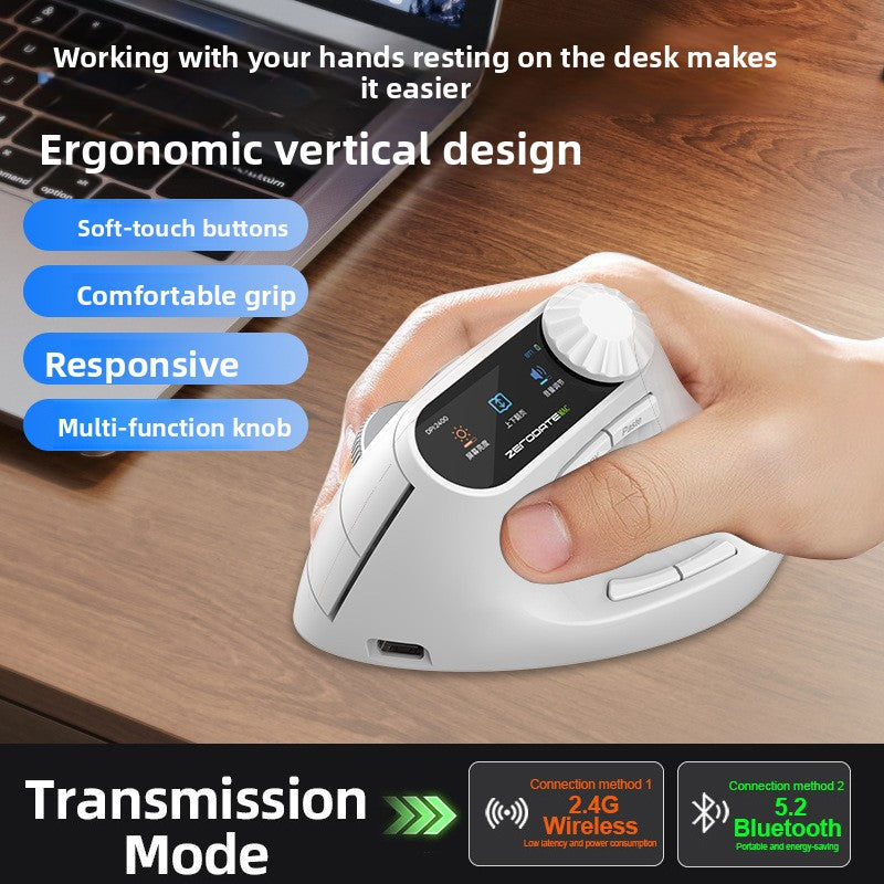 Ergonomic Wireless Bluetooth Mouse