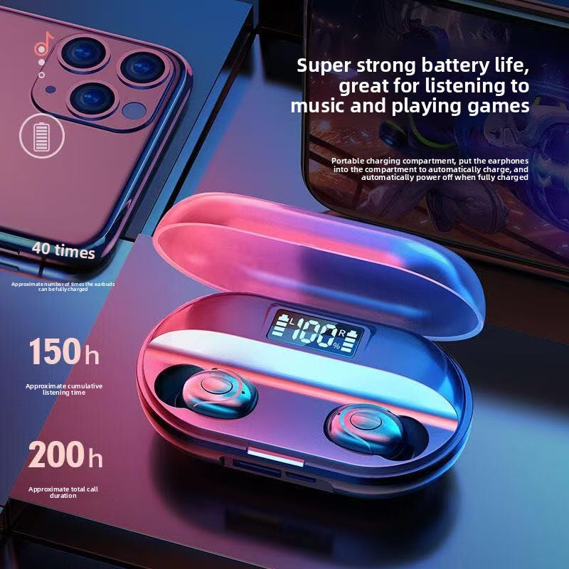 T2 Wireless Bluetooth Earphones with Display