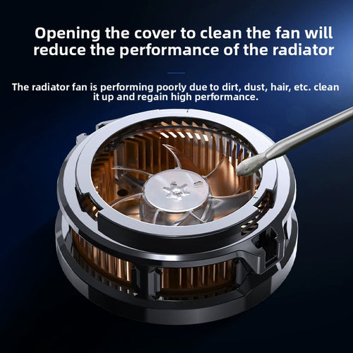 MEMO Magnetic Phone Cooling Fan Case, Portable ABS Heat Sink with Electronic Components, Compatible with iPhone 15 Pro Max, Xiaomi 14, Samsung, OnePlus, POCO - Phone Cooler
