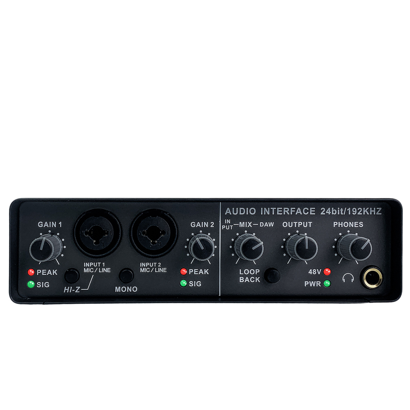 Professional External USB Sound Card with 48V Phantom Power