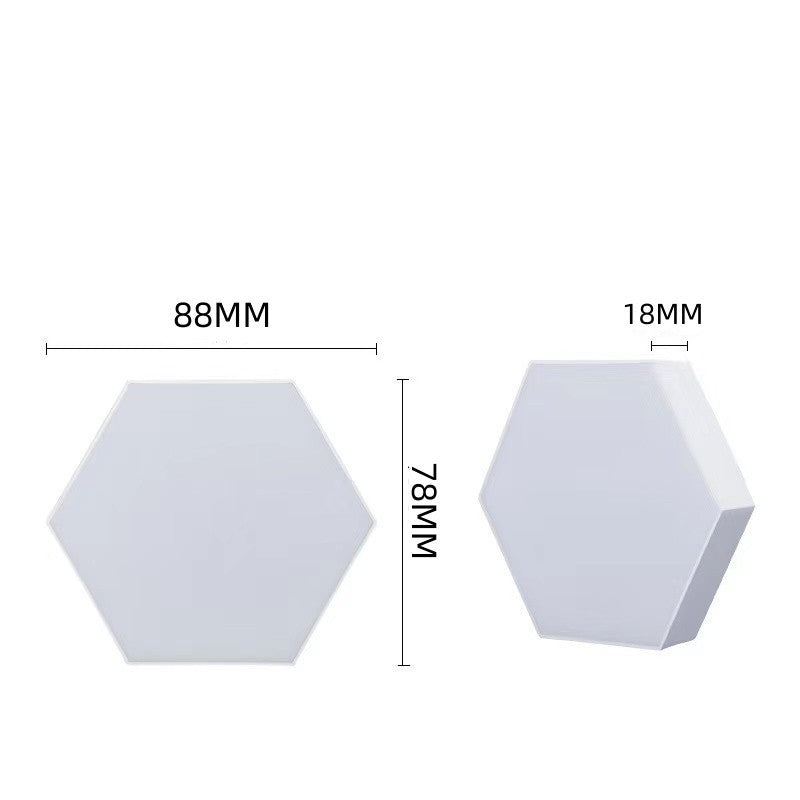 Hexagonal Smart LED Wall Light with RGB Sound Control