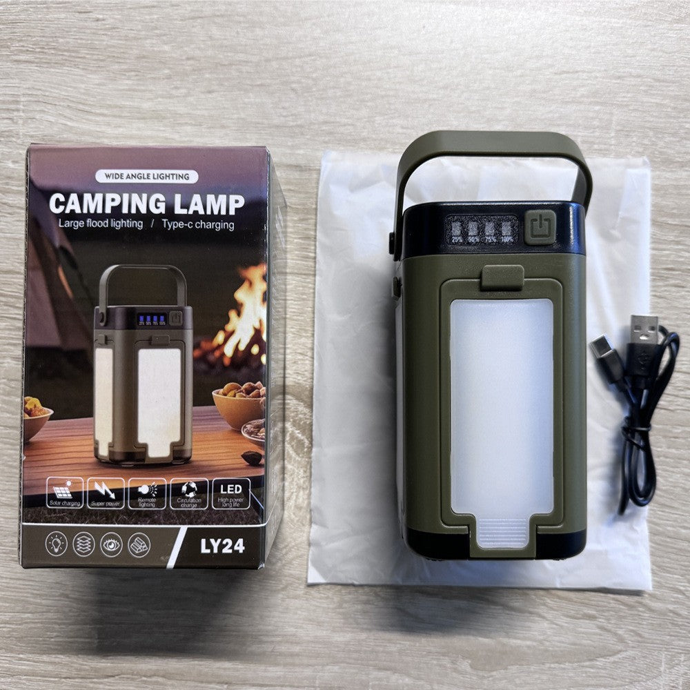 Camping lights with solar energy