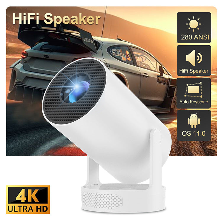 Smart Portable Home Projector with 4K Support