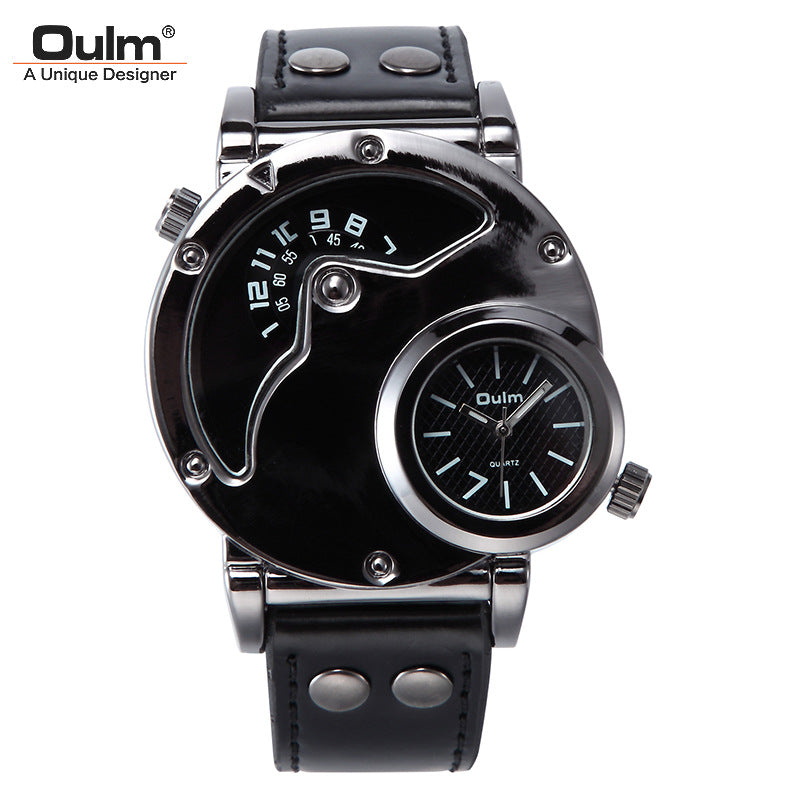 Men's Dual Time Zone Quartz Watch