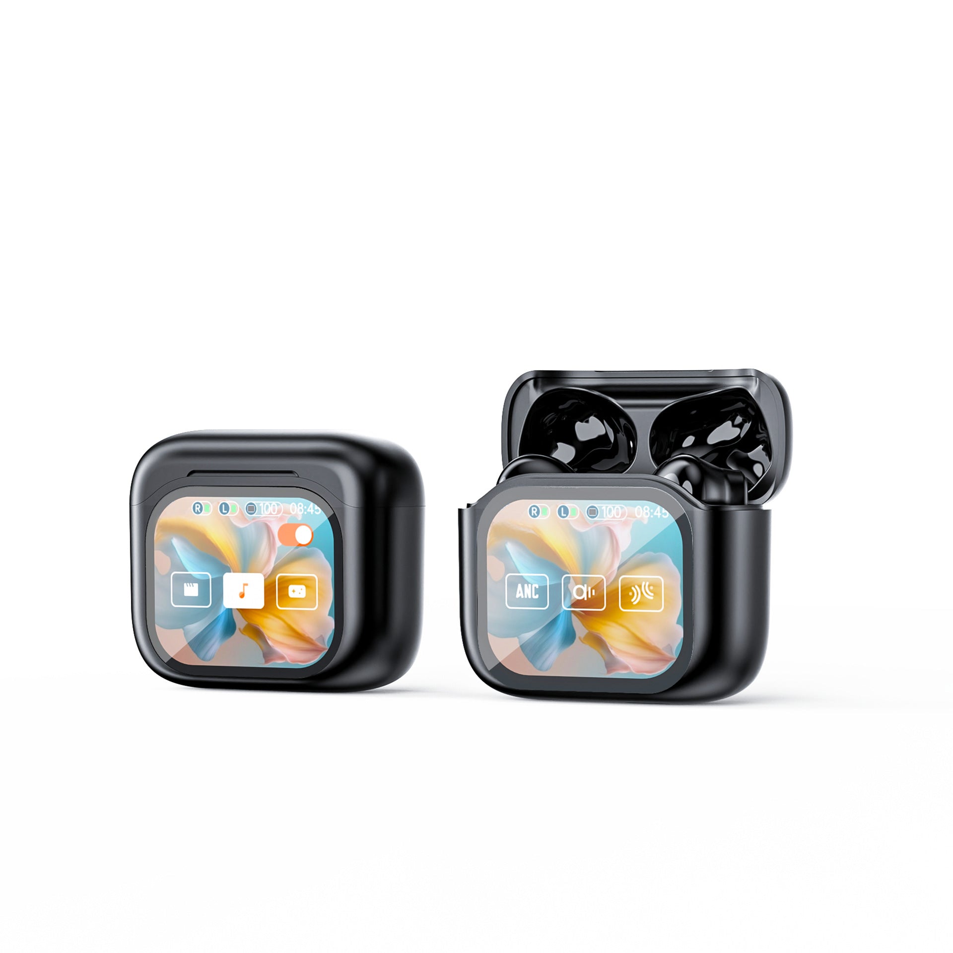 Full Color Screen Wireless Bluetooth Headphones with AI Translation