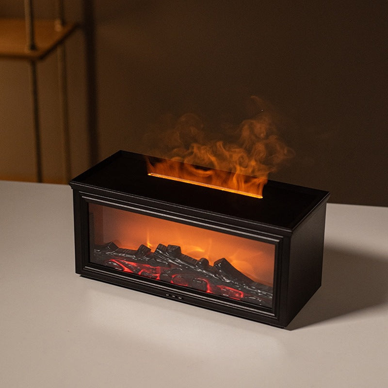 Retro Electric Fireplace Aromatherapy Humidifier
