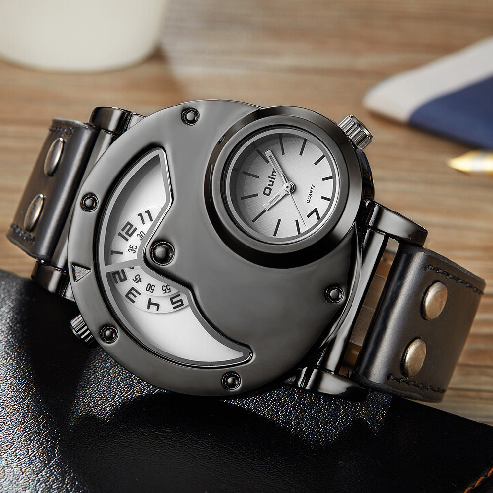 Men's Dual Time Zone Quartz Watch