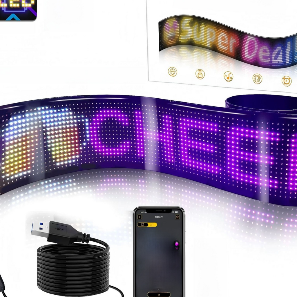 Car Window LED Flexible Advertising Display Screen