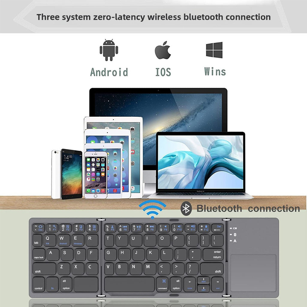 Foldable Wireless Bluetooth Keyboard Mobile Office Keyboard