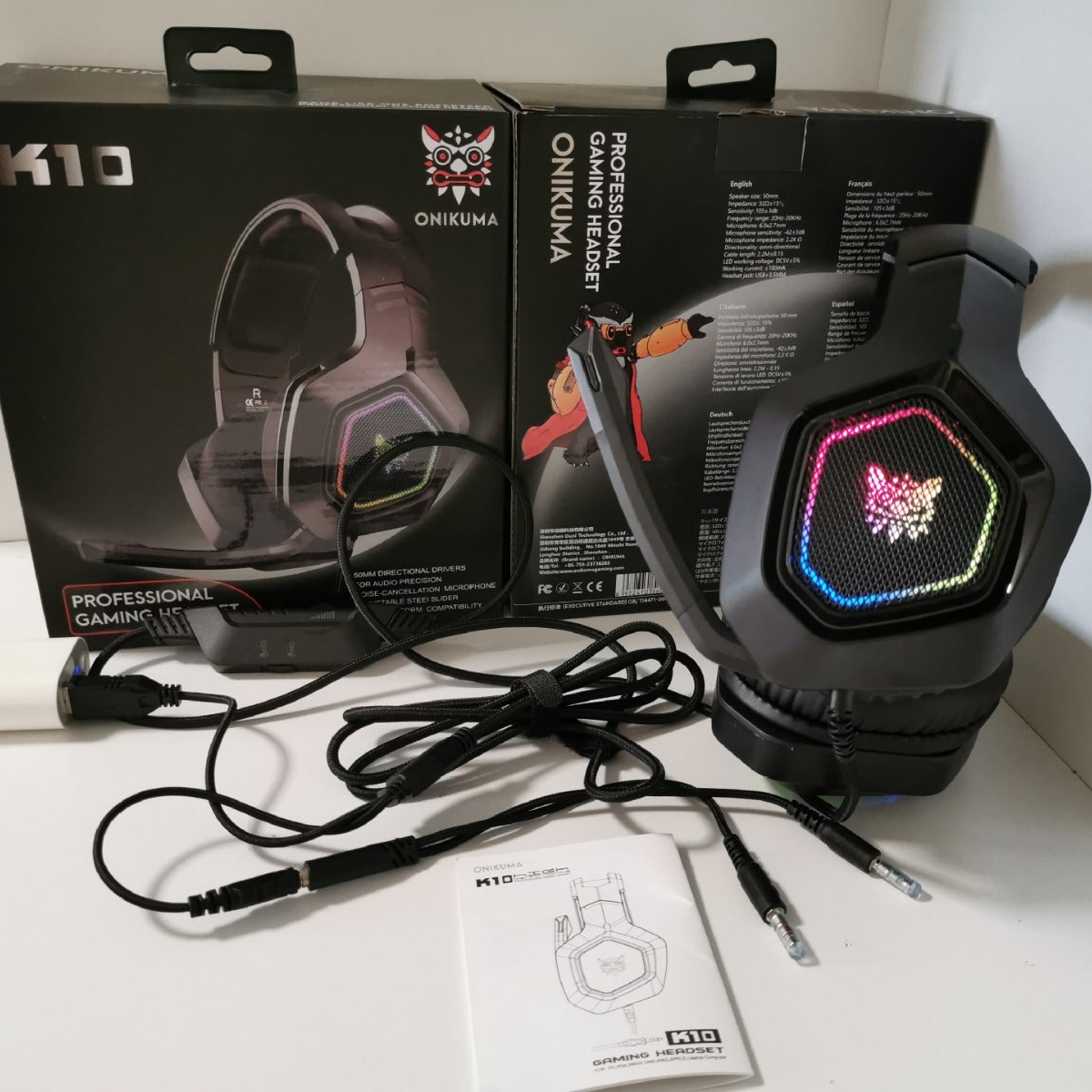ONIKUMA K10 RGB Gaming Headset