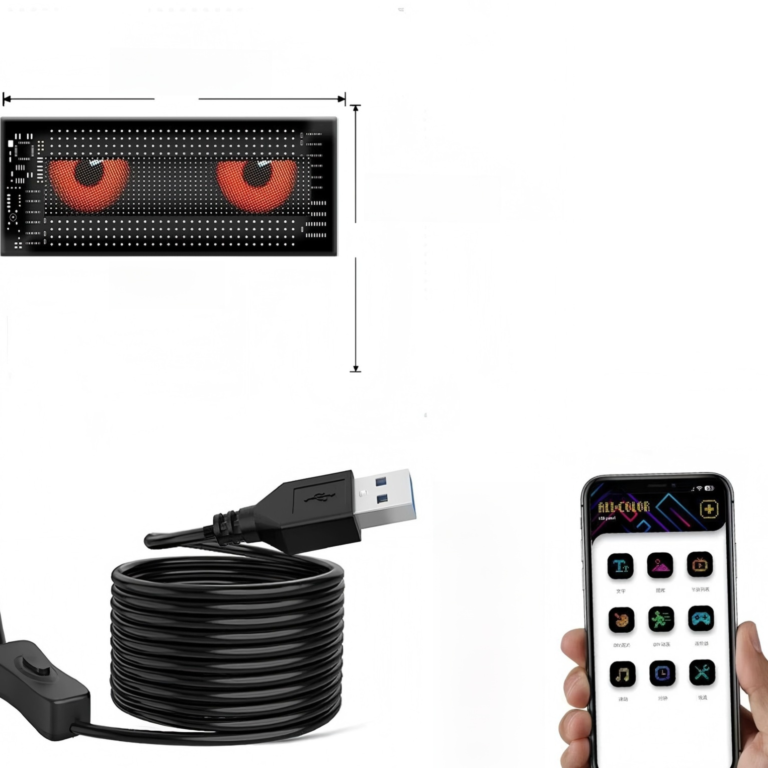 Car Window LED Flexible Advertising Display Screen