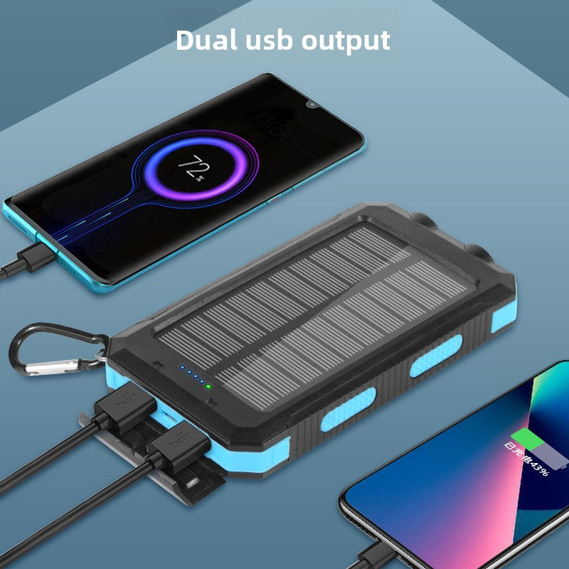 Waterproof solar power bank portable power bank
