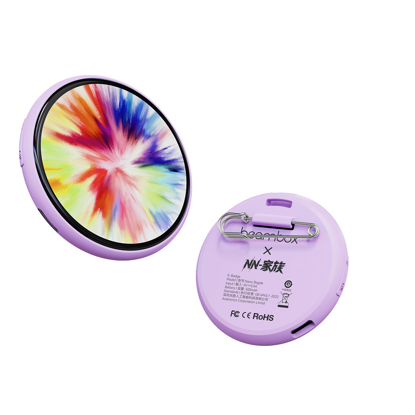 The New Smart Electronic Badge for 2026 Features USB Charging, a Creative Touch Display, And Serves As a Decorative Electronic Badge. It's Suitable for Outdoor Events, Allows for Content