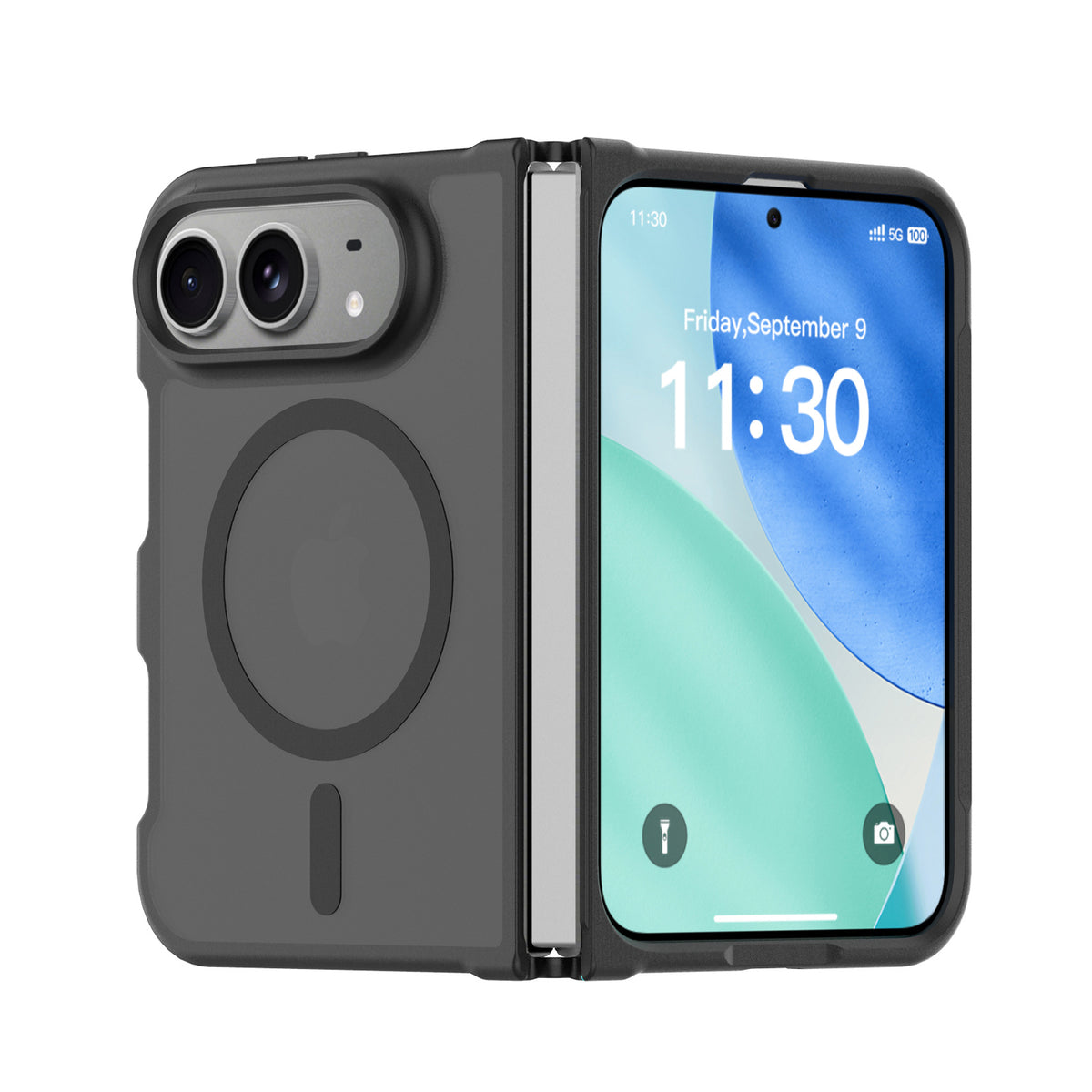 Mobile phone magnetic suction protective sleeve