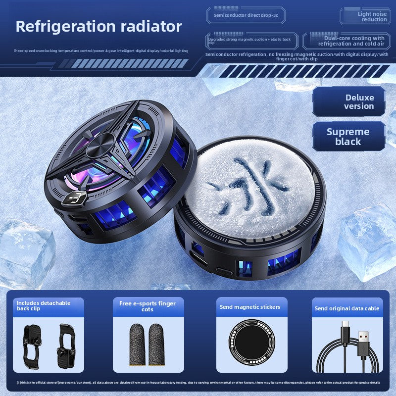 Smartphone Cooling Fan, USB Powered, Operates Quietly, Designed for Mobile Gaming, As a Radiator for Phones.